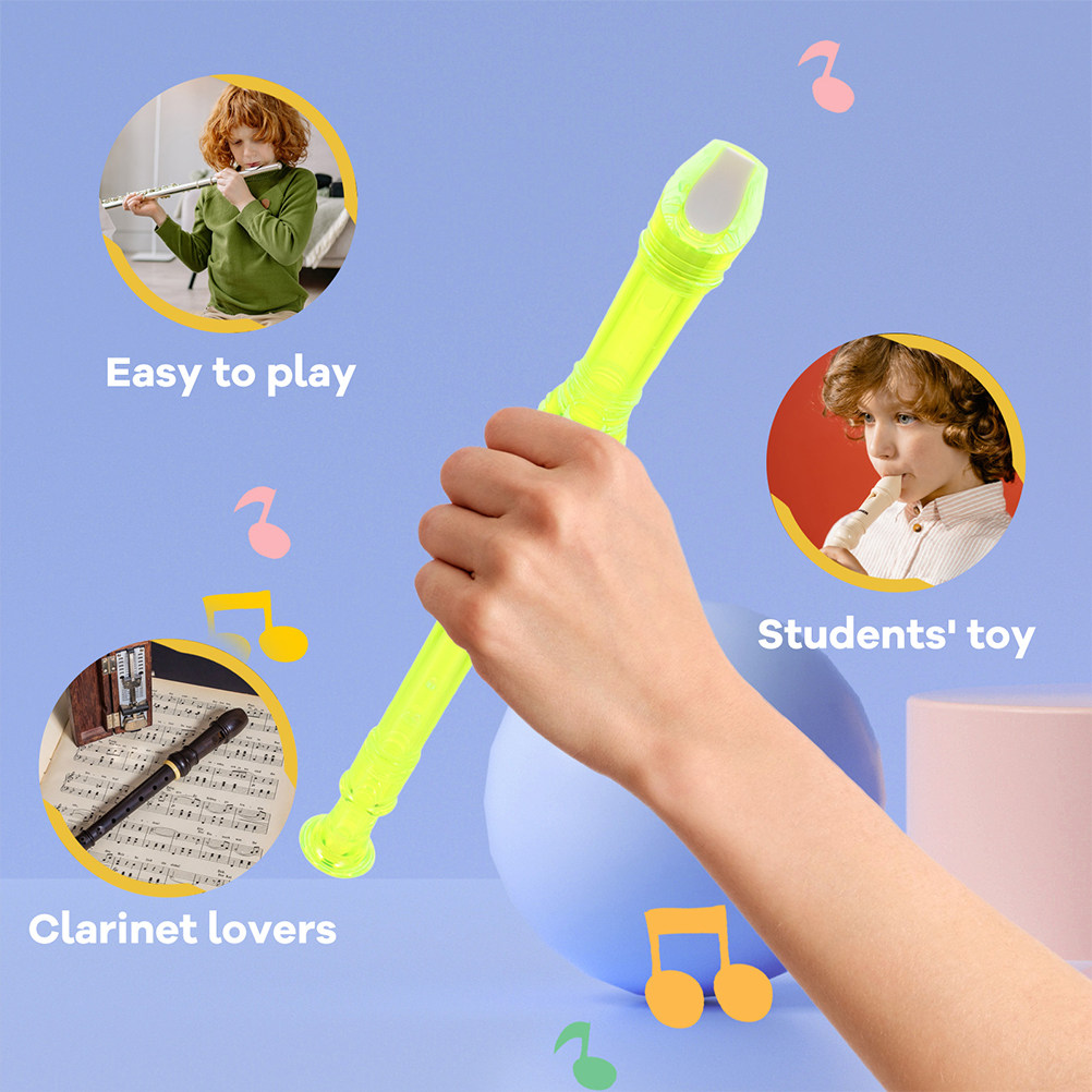 Soprano Recorder Plastic - 2Pcs Kids Soprano Recorder 8-Hole Beginner