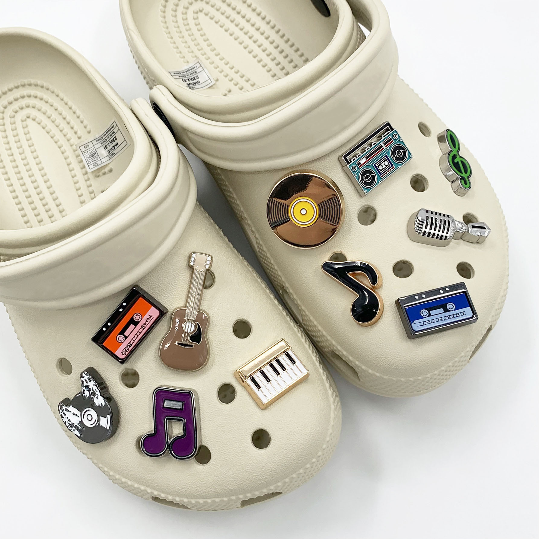 Musical Instrument Veena - 3D Musical Instrument Set Shoe Charms