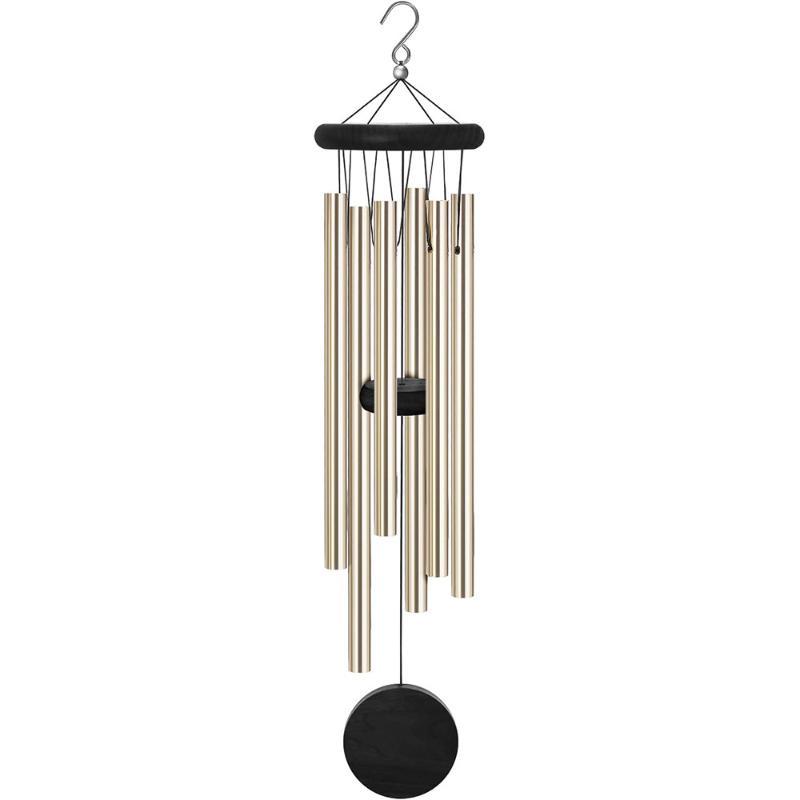 Wind Chime Tubular - Wind Chime with Red Wood Octagonal