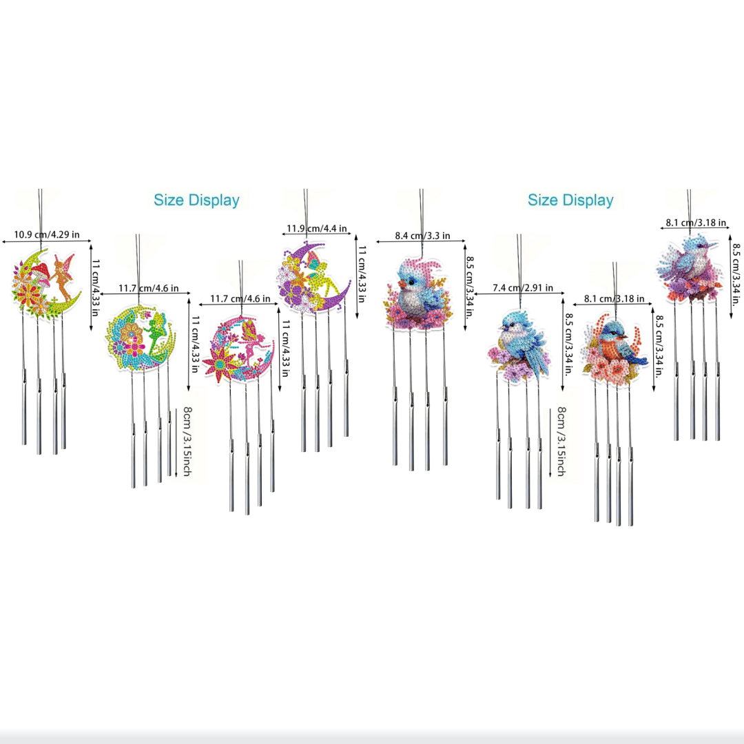 4 DIY Butterfly Diamond Art Se - Wind Chime Tubular review and price