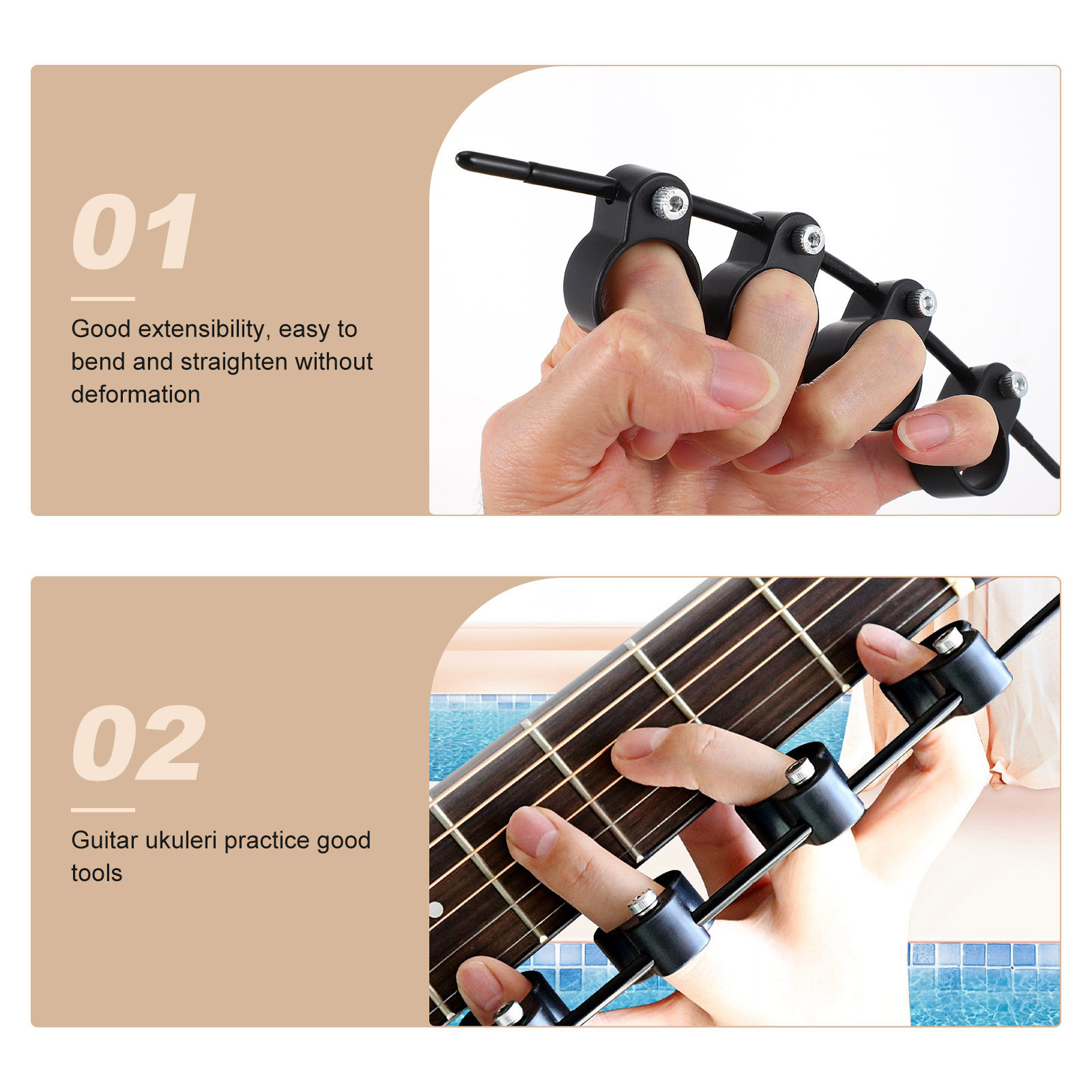 2Pcs Guitar Finger Expander Tr - Musical Instrument Piano review and price