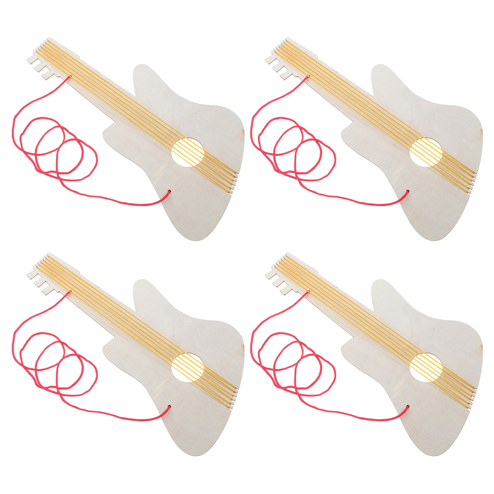 4Sets Wooden Guitar for Kids K - Musical Instrument Diy For Kids review and price
