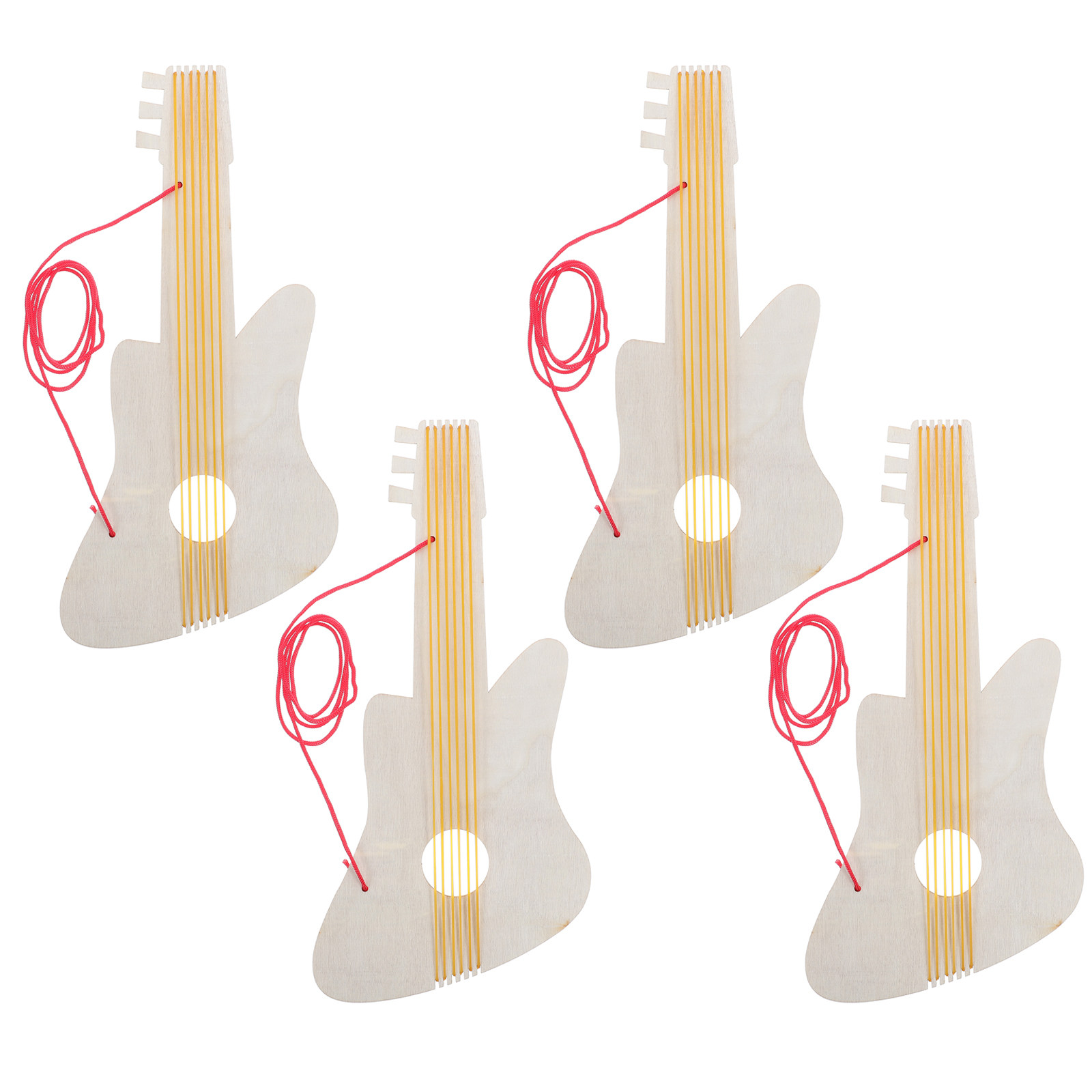 4Sets Wooden Guitar for Kids K - Musical Instrument Diy For Kids review and price