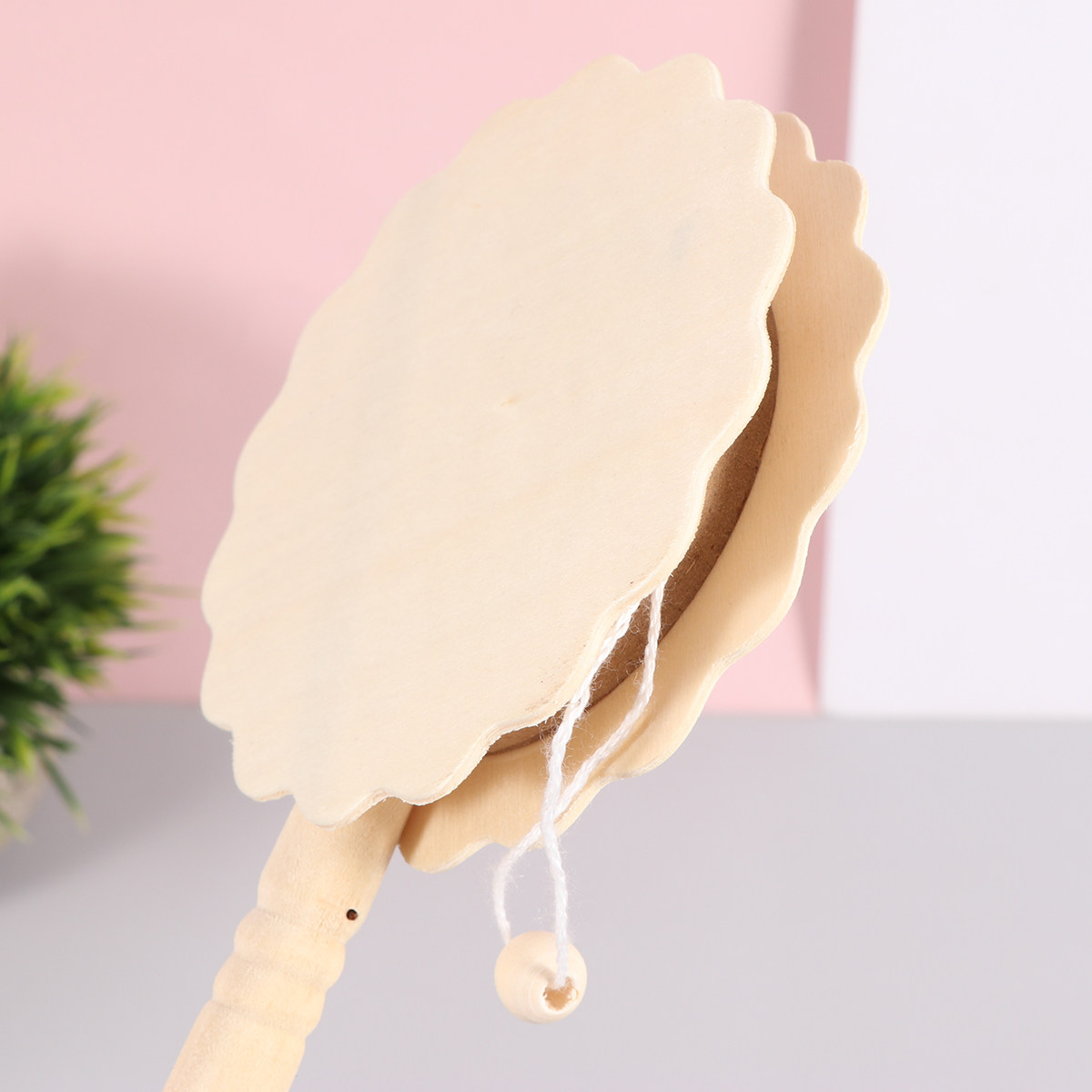 5Pcs A Drum Shaped Rattle Wood - Musical Instrument Diy For Kids review and price