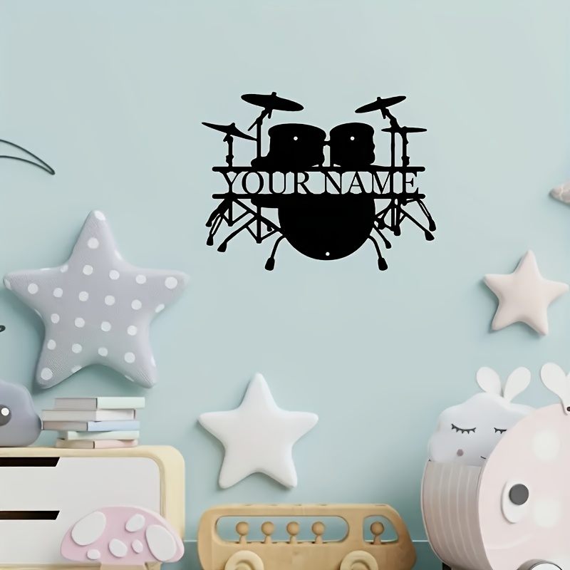 Custom Drum Set Metal Wall Art - Musical Instrument Name review and price