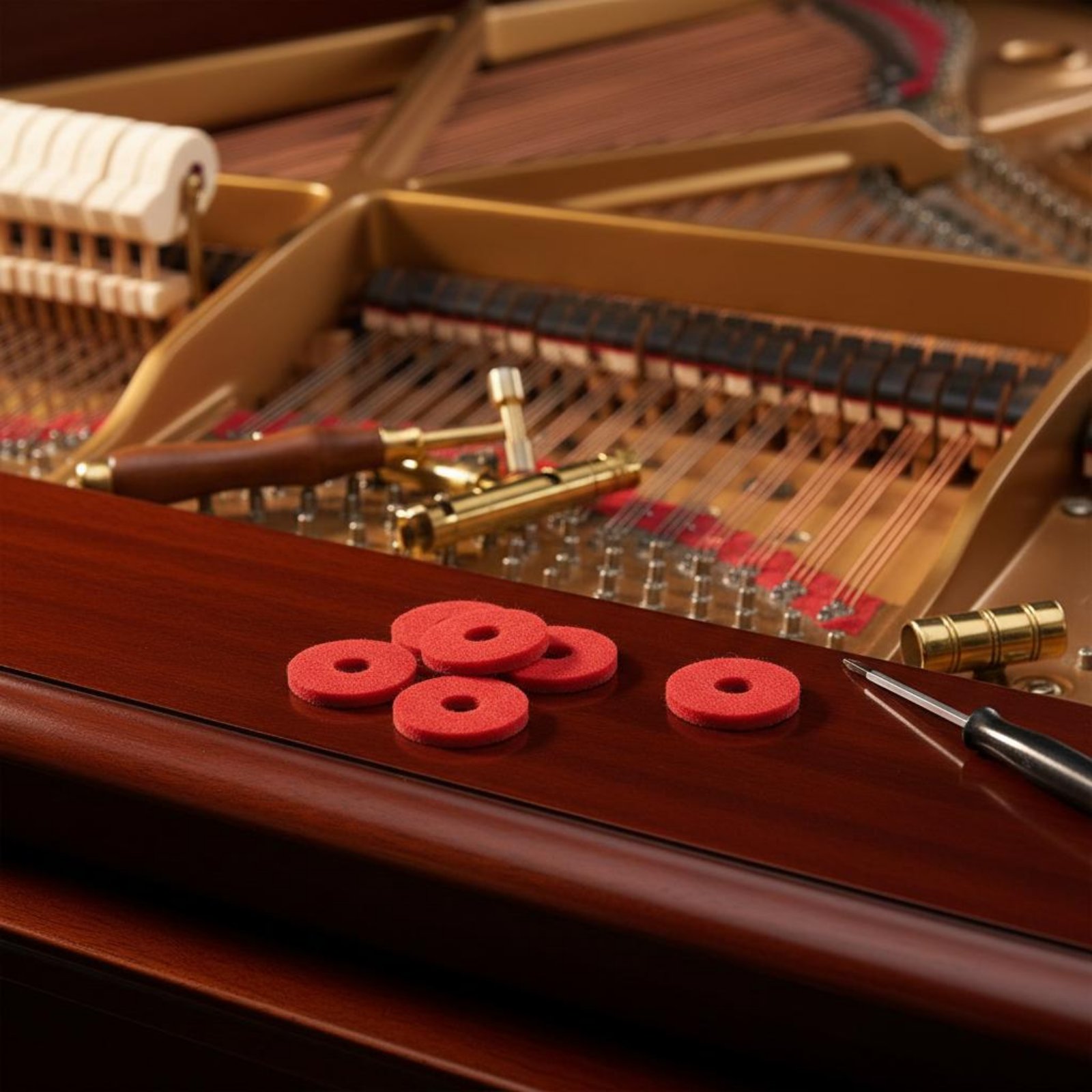 Red Piano Key Washer Small Rou - Musical Instrument Piano review and price