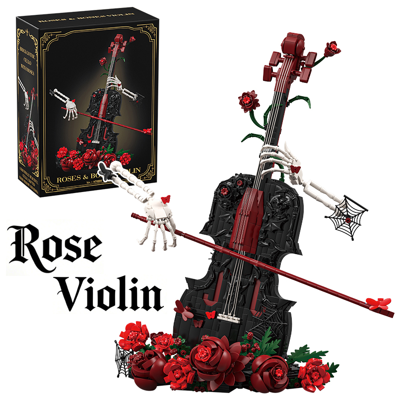Creative Artist Skull Red Rose - Musical Instrument Veena review and price