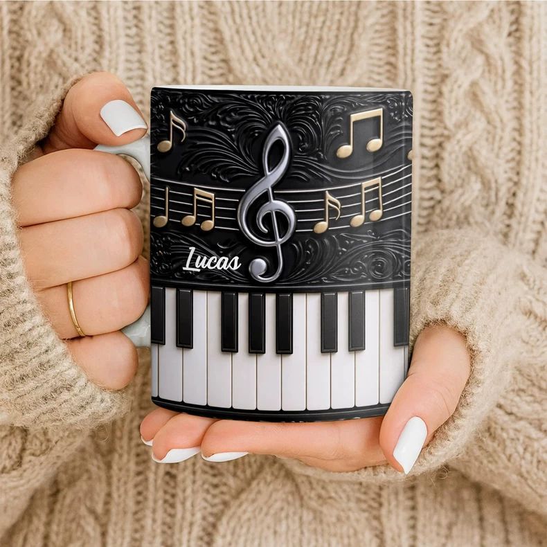 Personality Piano Ceramic Mug  - Musical Instrument Name review and price