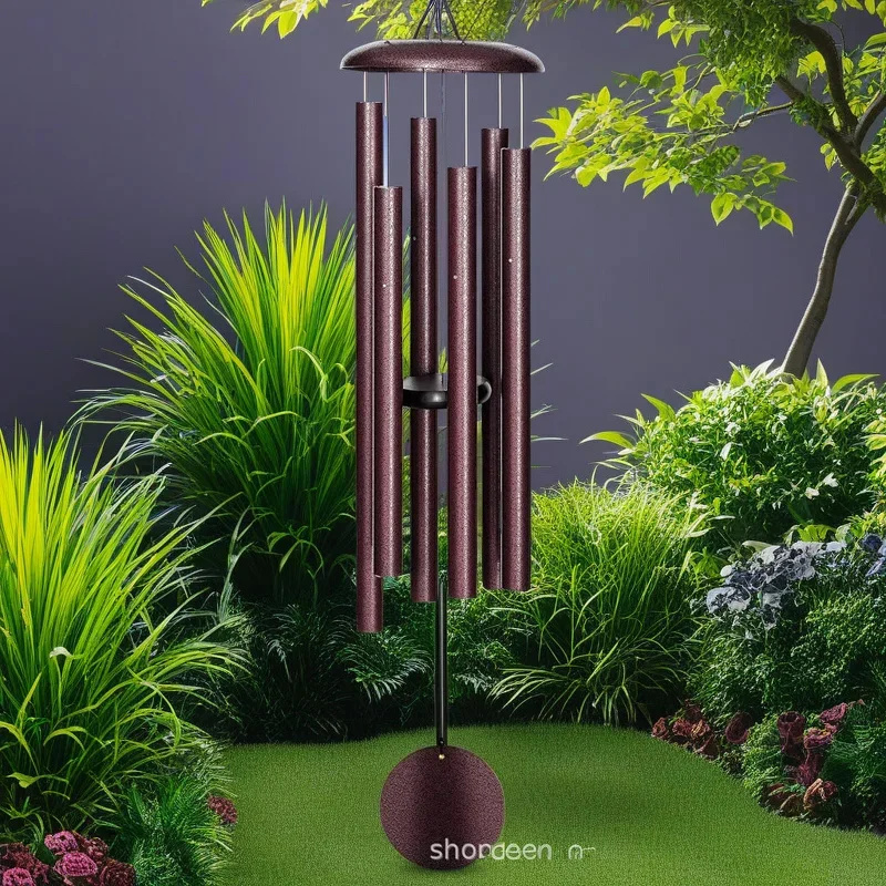 45 Inch Outdoor Wind Chime Red - Wind Chime Tubular review and price